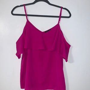 Moa Moa Hot Pink Open Shoulder Blouse